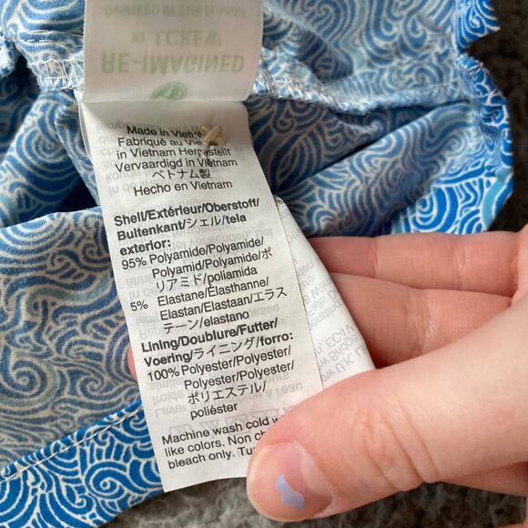 J. Crew Swim Suit Shorts 2XL Drawstring Bult In Brief Blue Pockets Trunks XXL - Picture 10 of 16